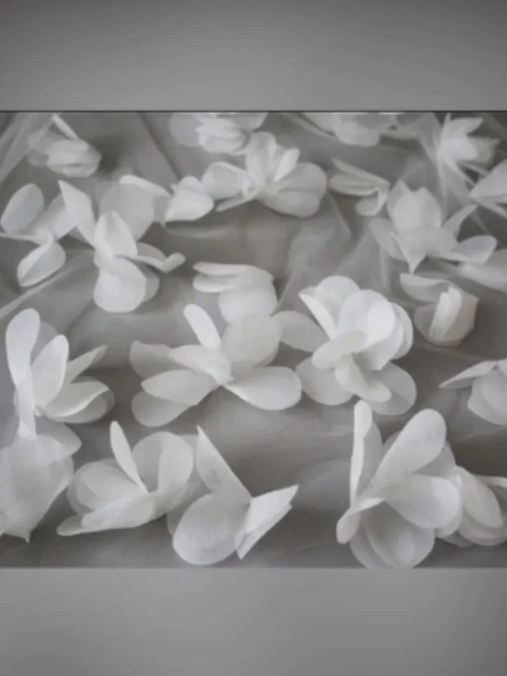 Floral Wedding Veil Chapel Length